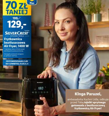 Silver Crest Frytkownica beztłuszczowa Air Fryer, 1400 W