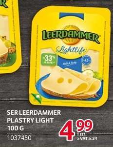 SER LEERDAMMER PLASTRY LIGHT 100 G