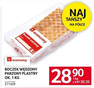 Boczek wędzony, parzony – plastry
