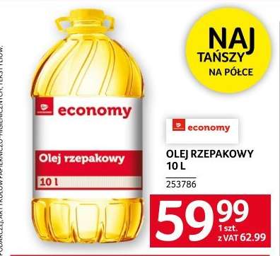 OLEJ RZEPAKOWY 10 L