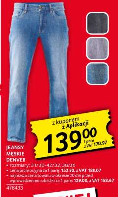 Jeansy Męskie Denver