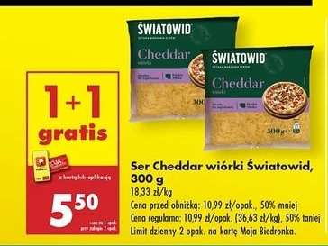 Şer Cheddar wiórki Światowid 300 g