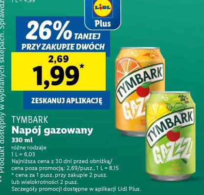 TYMBARK Napój gazowany*