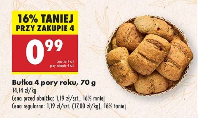 Bułka 4 pory roku 70 g