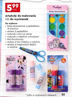 Artykuły do malowania lub do wycinanek